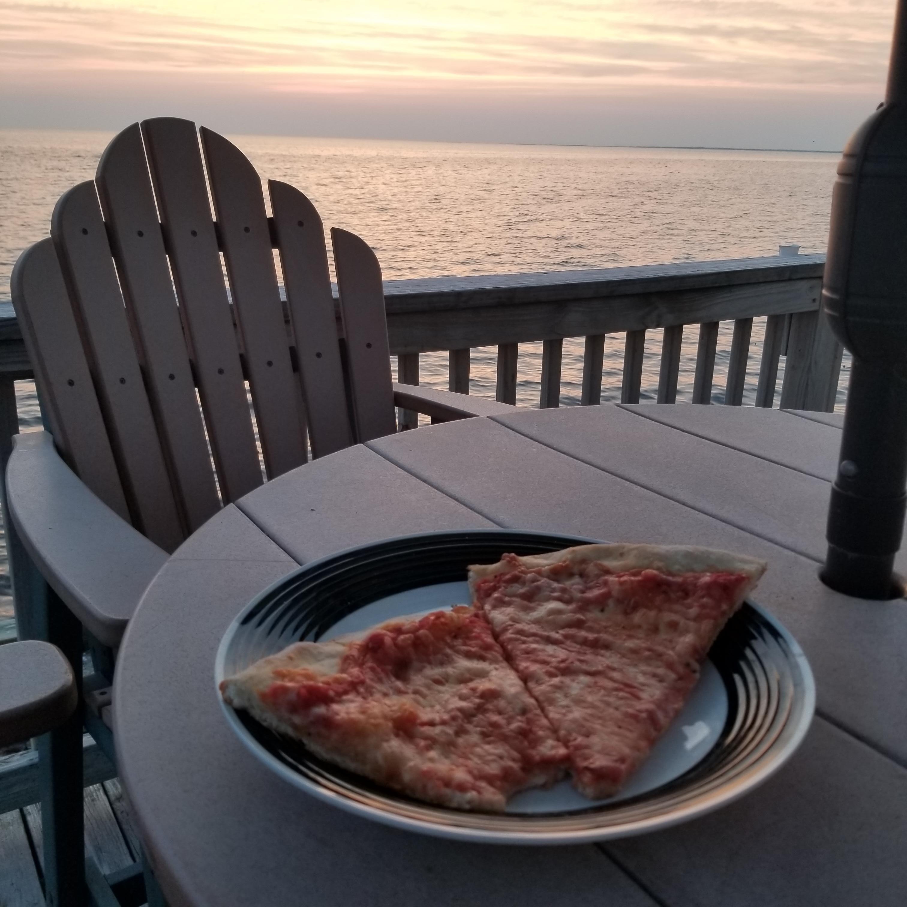 dinner on the deck in jommies....priceless!