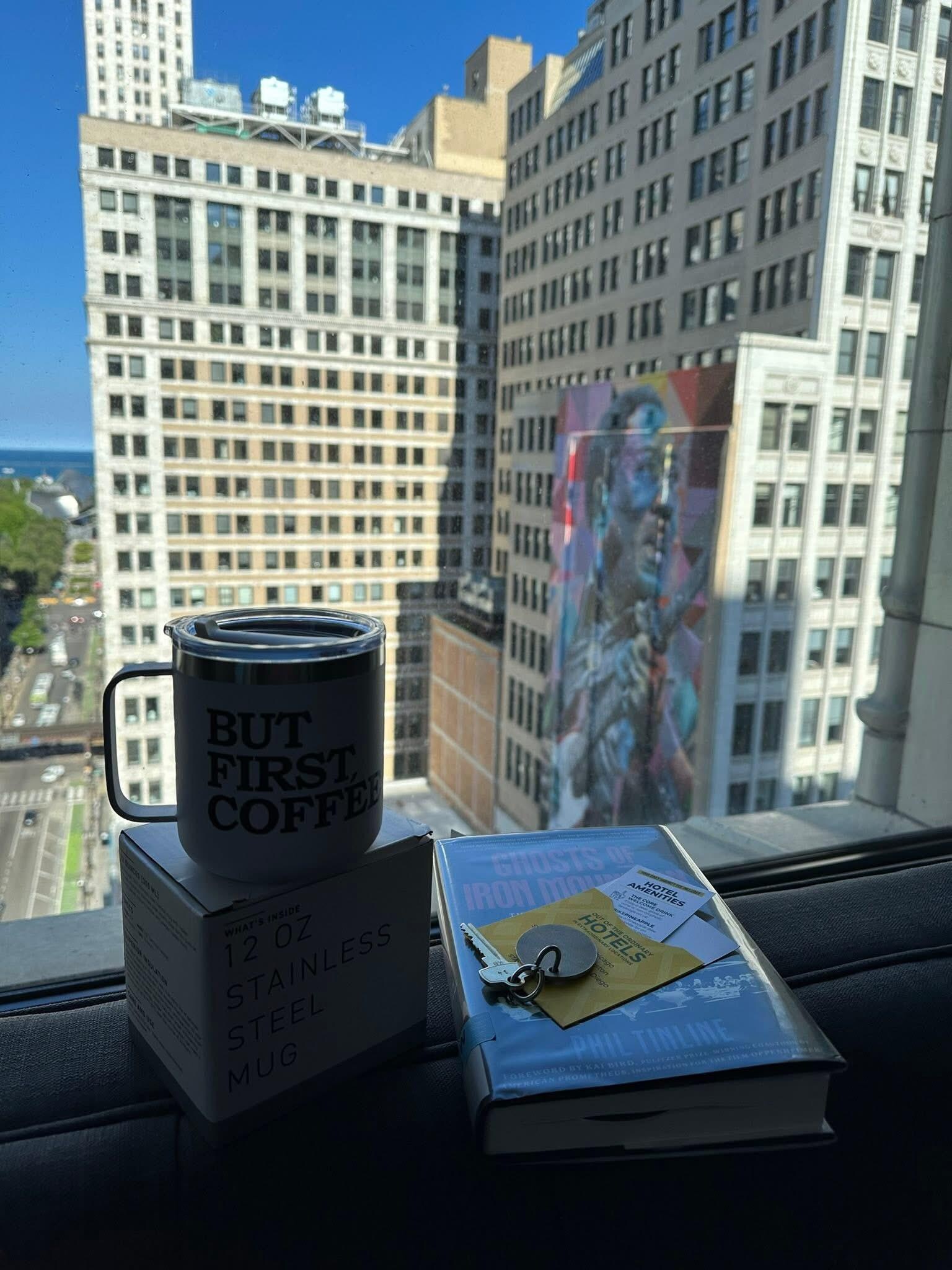 View was grand, complimentary mug and old fashion key!