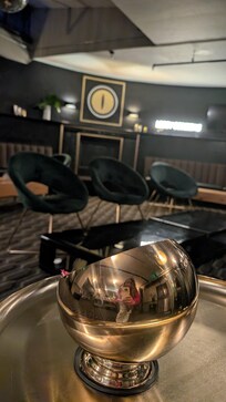 Classy, retro vibe lobby. Loved it!