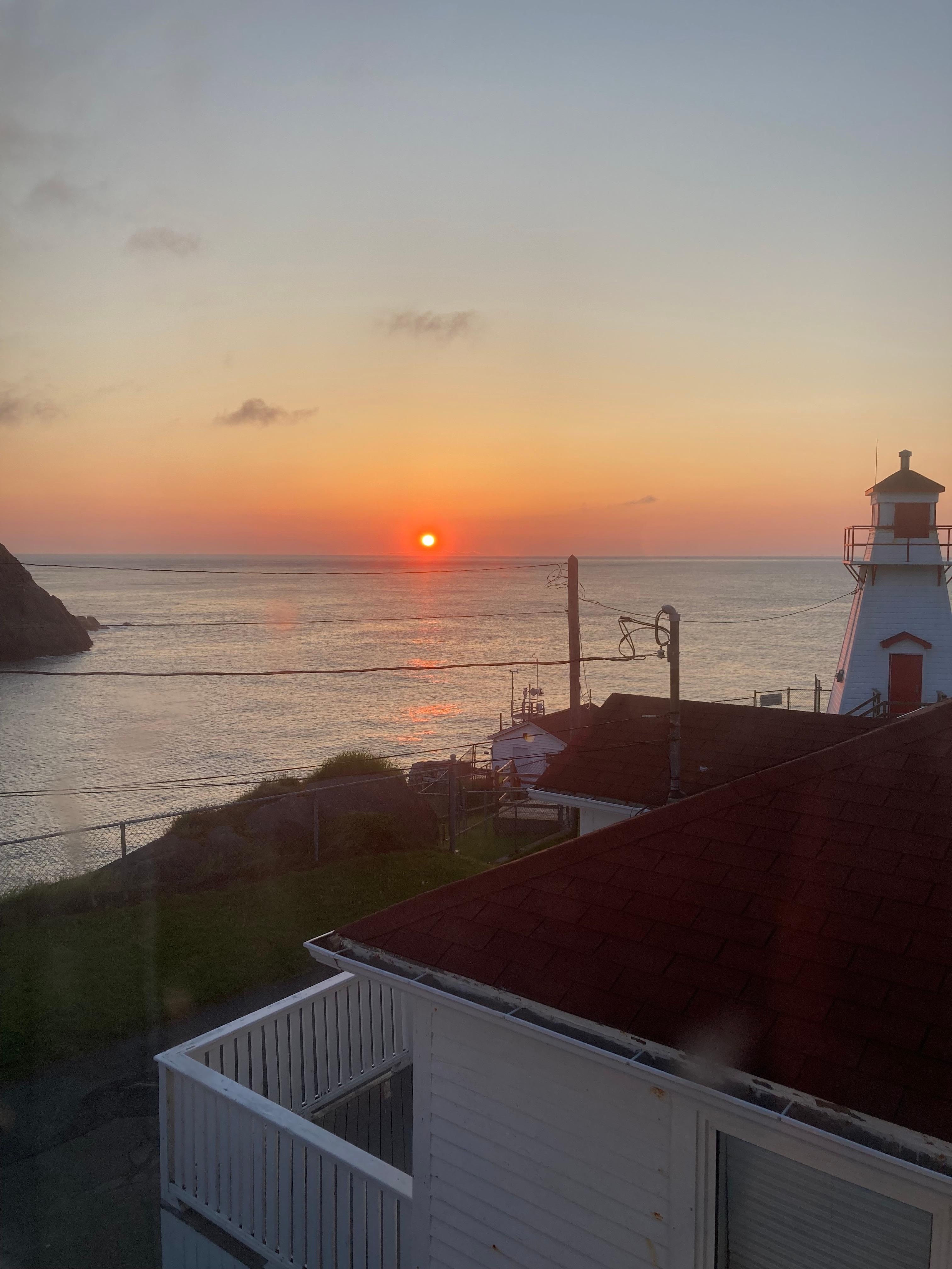 Sunrise thru bedroom window