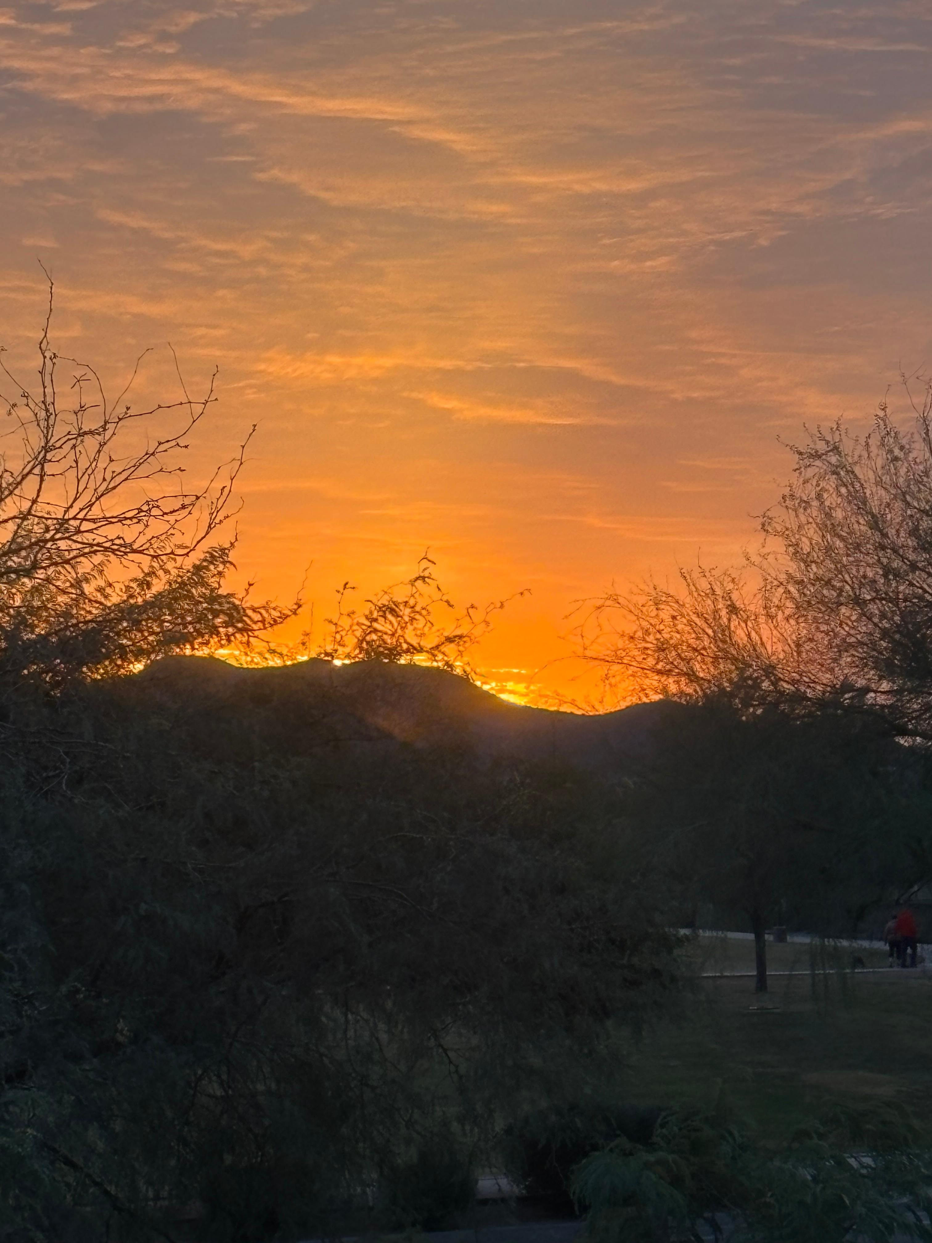 Sunrise from balcony