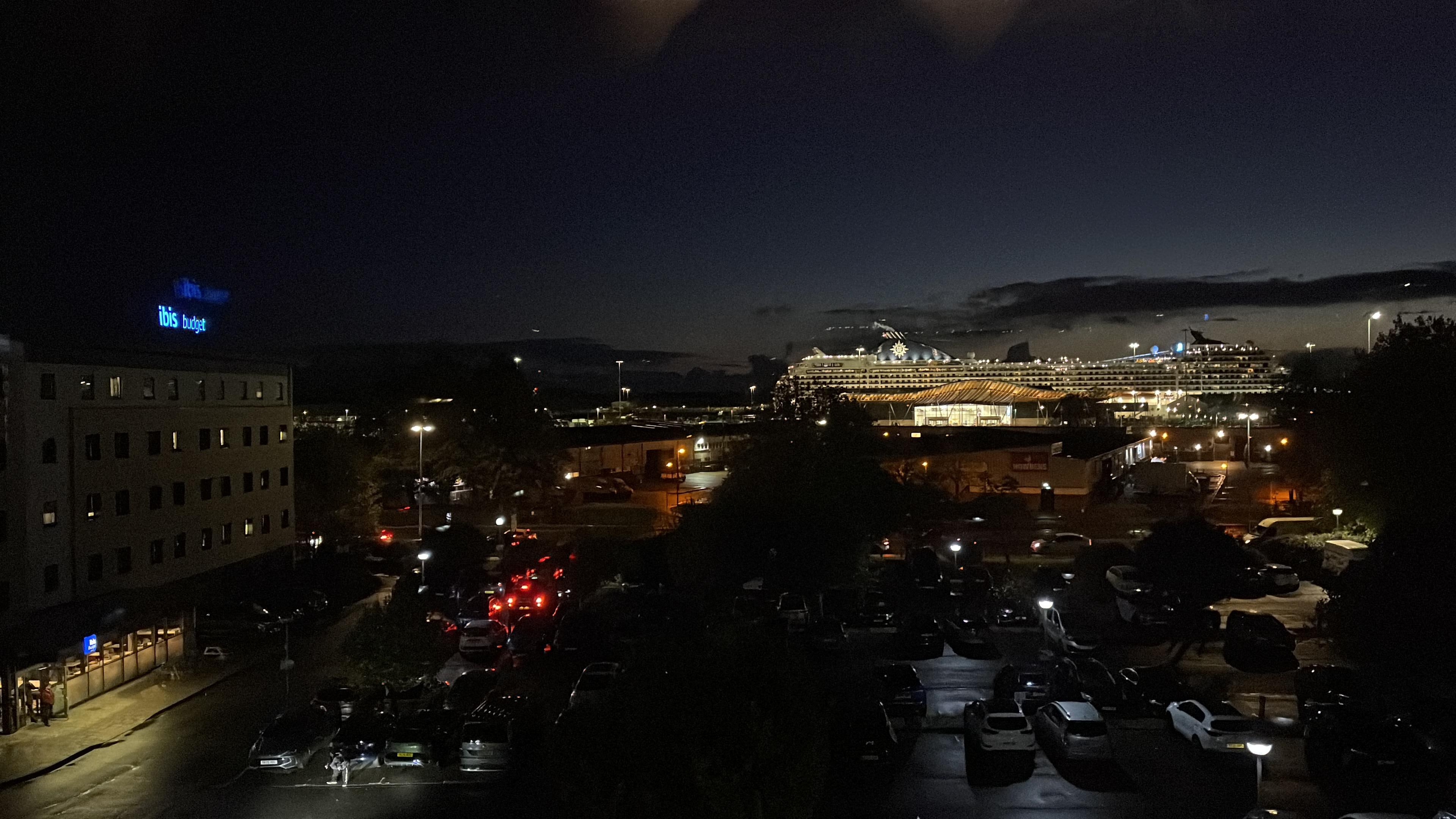 View from my room at night