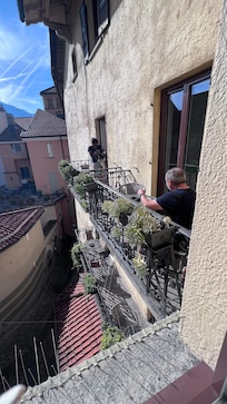 Petit balcon à côté de la chambre