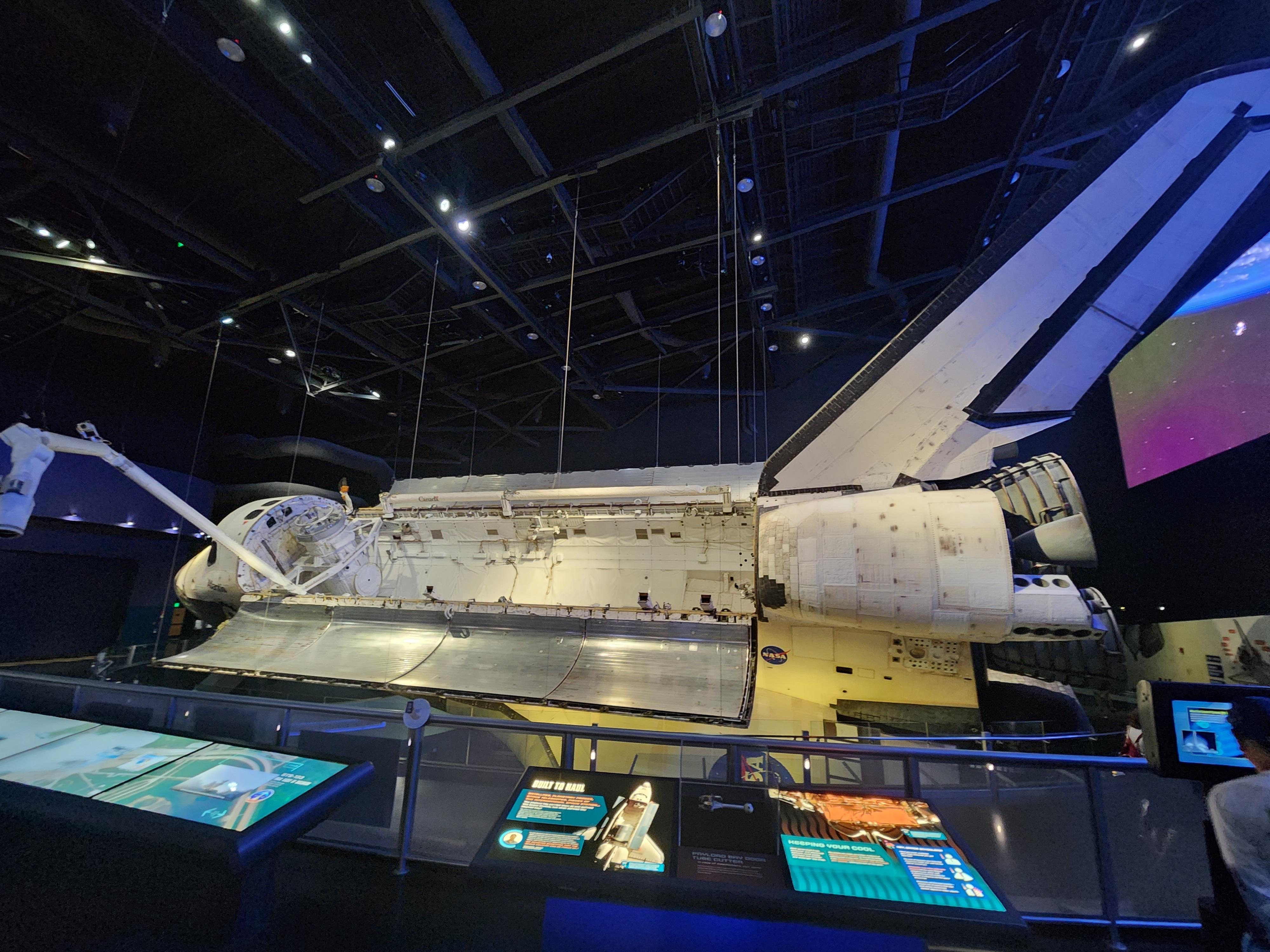 The real space shuttle Atlantis at the Kennedy Space Center