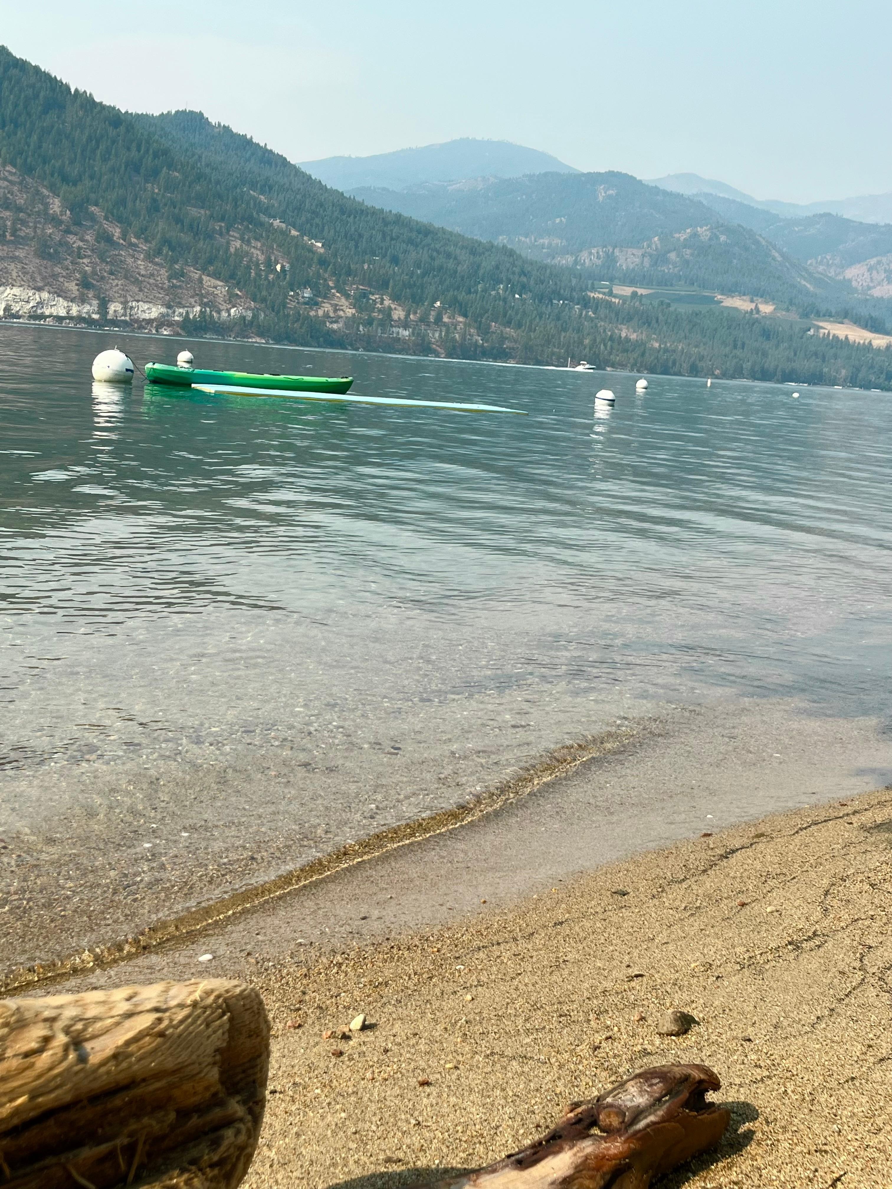 Beach across the street from the rental.