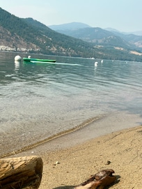 Beach across the street from the rental.