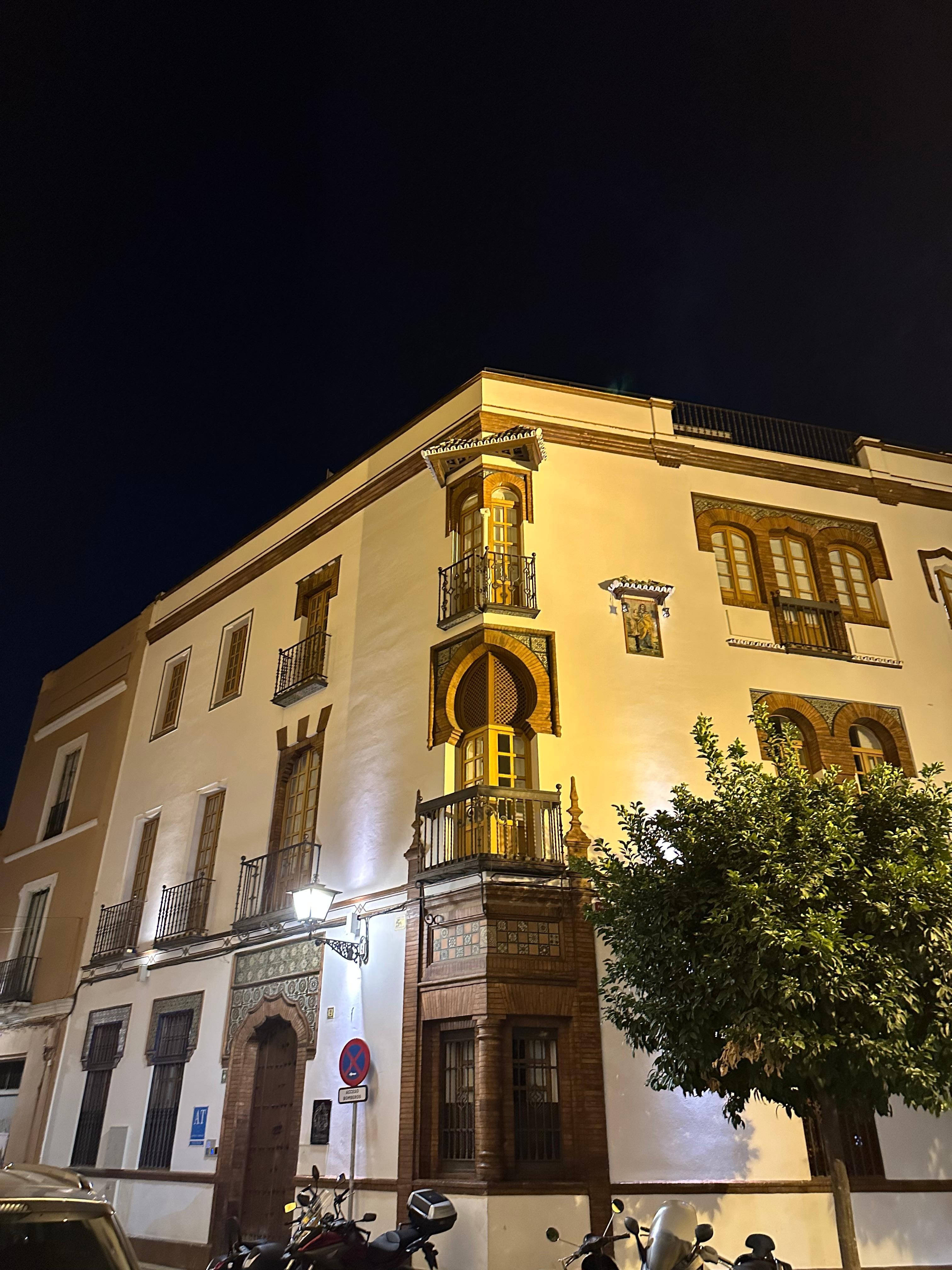 The outside of the building