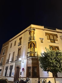 The outside of the building