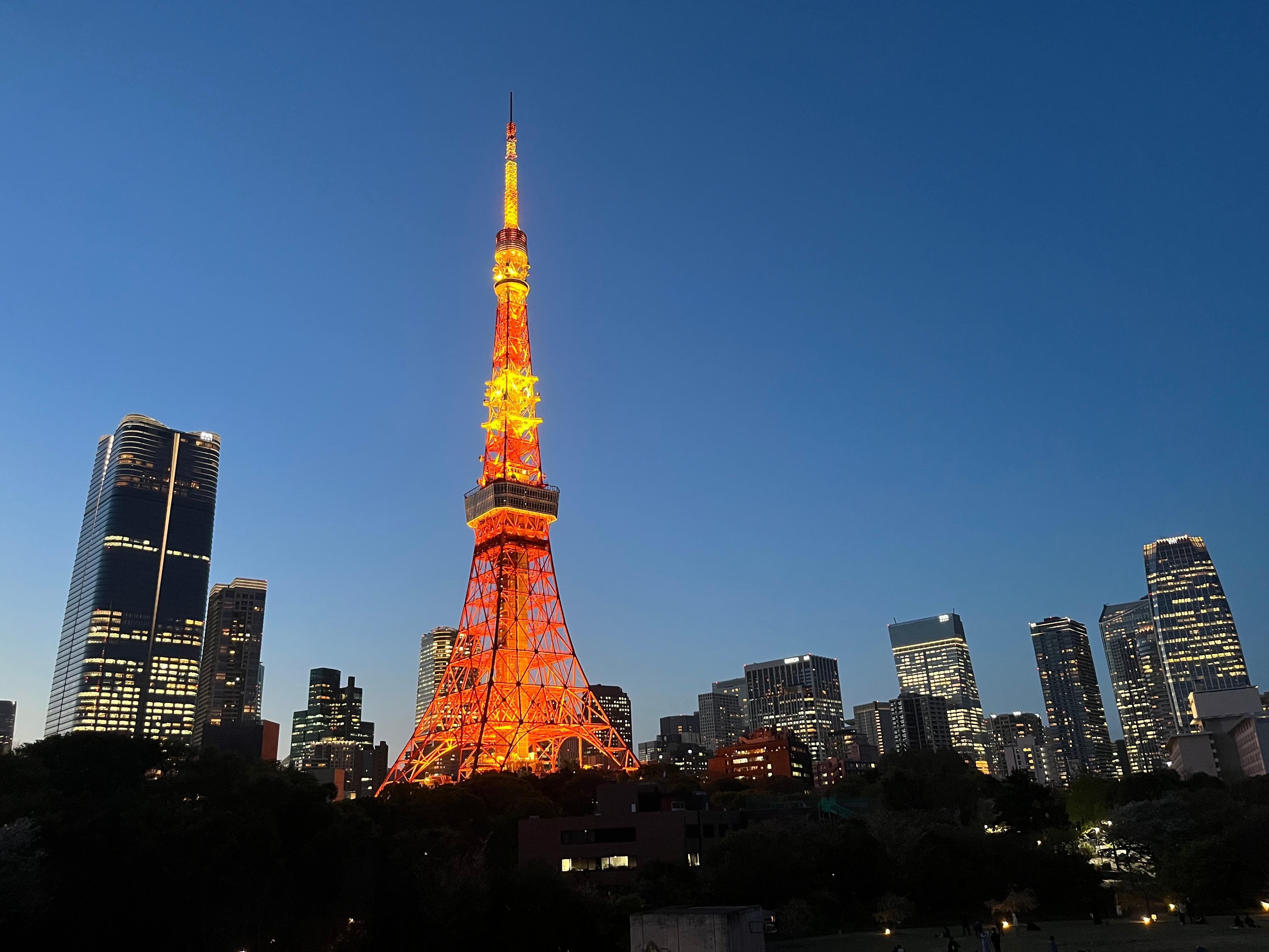 View from balcony on Tokyo Tower side