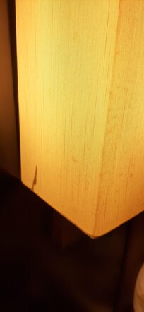 Stains on the lamp shades