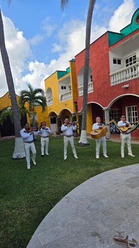 Mariachi band prior to our Fiesta