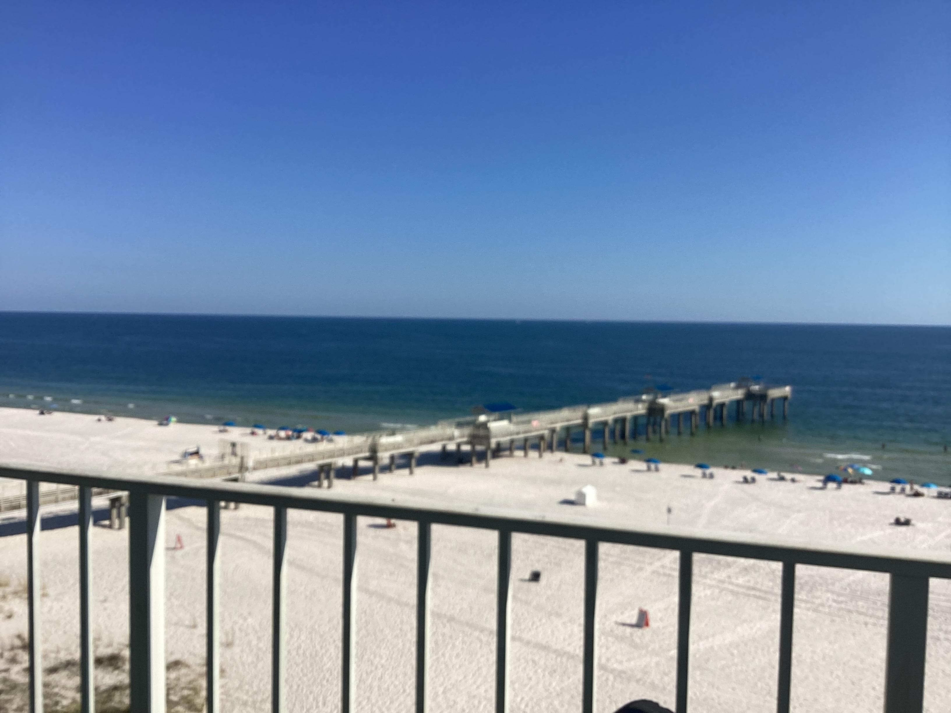 The beautiful view from our balcony