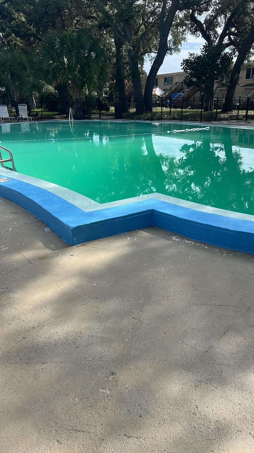 Pool that were told was open and in use. 