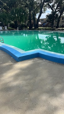 Pool that were told was open and in use.