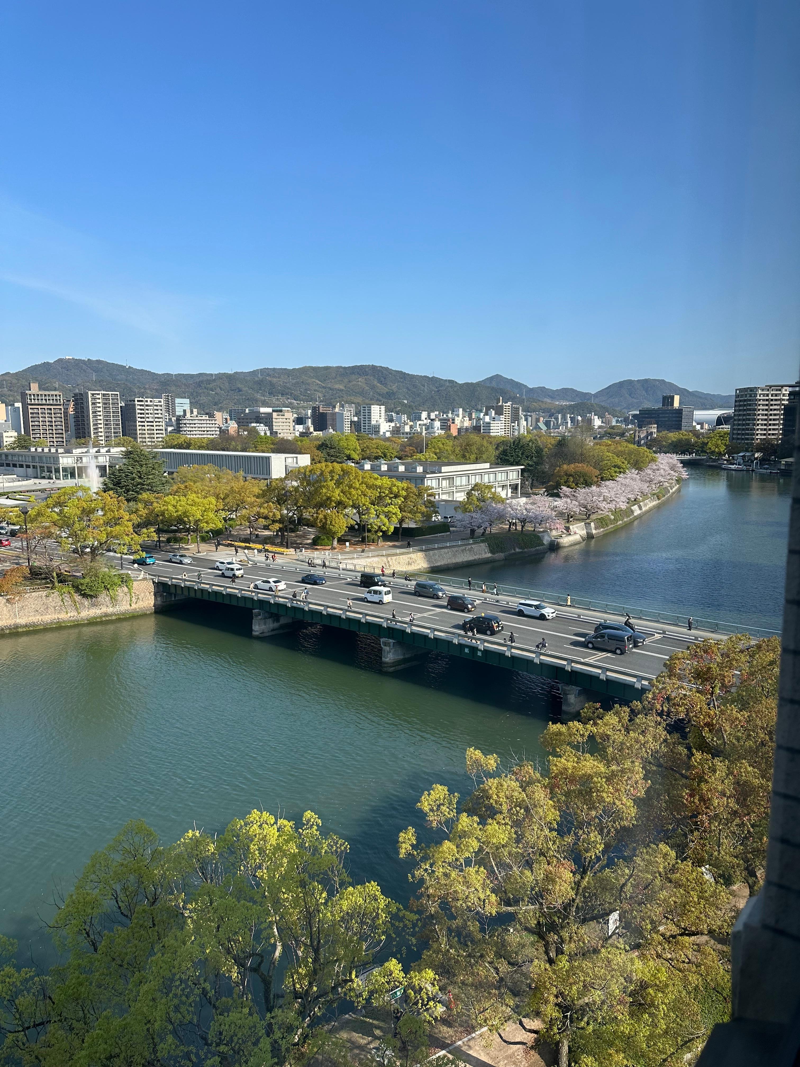 View up river from bedroom