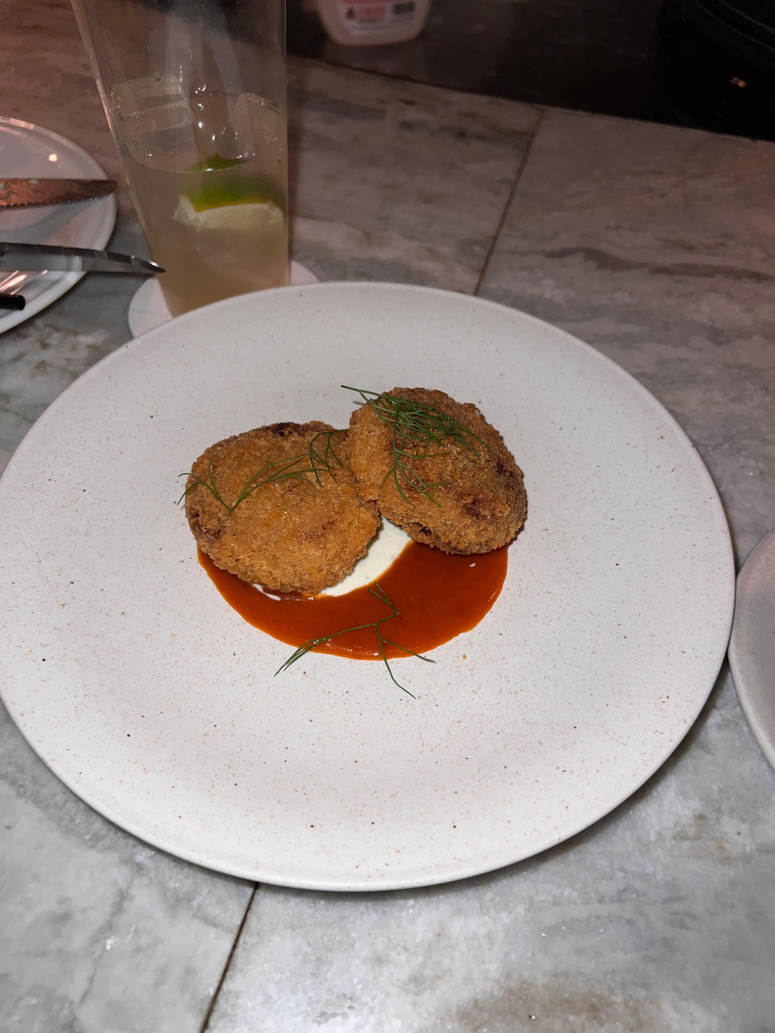 Snow crab croquettes from restaurant 