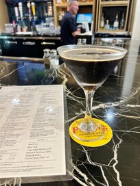 Very delicious hazelnut espresso martini