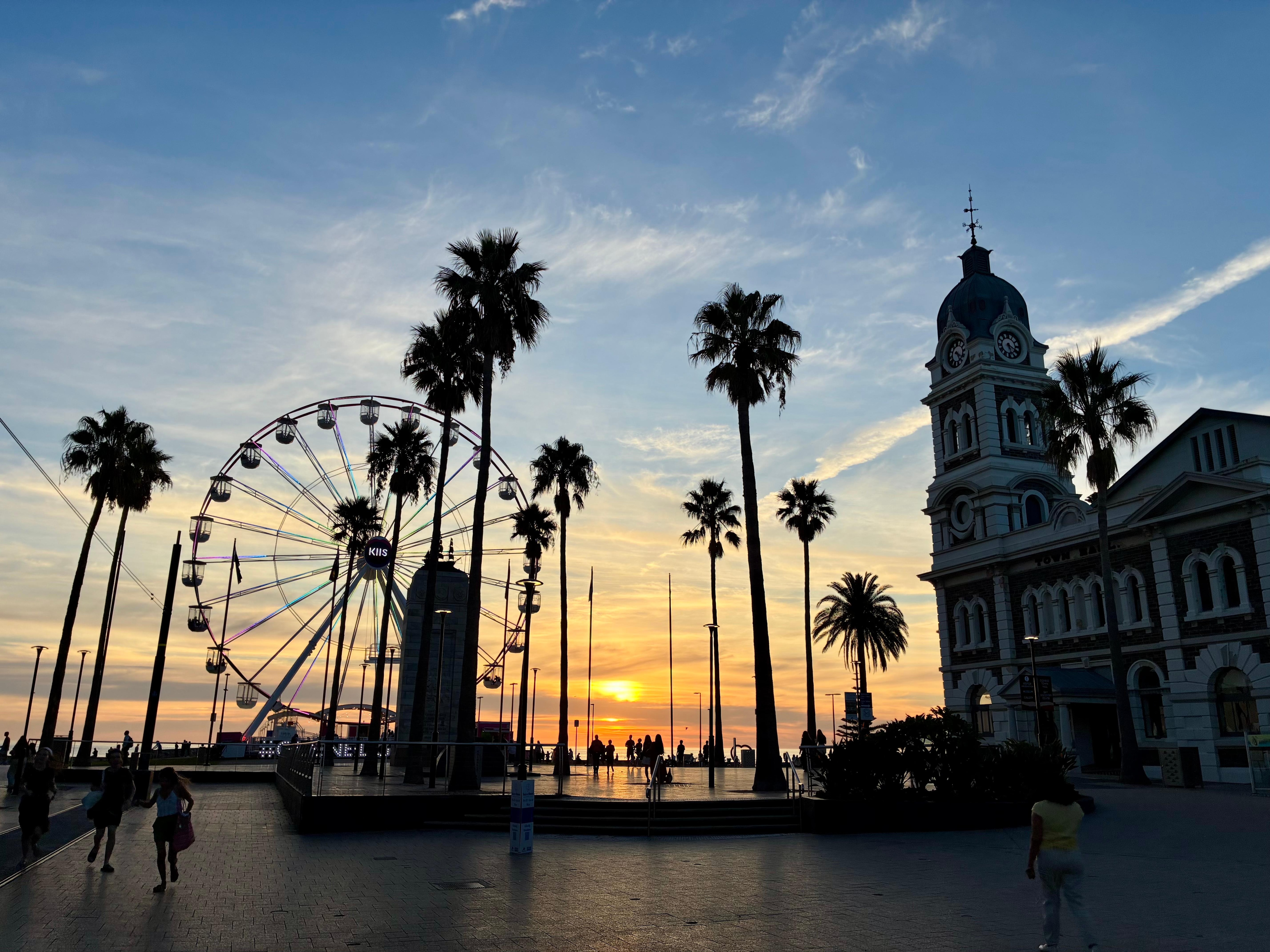 Sunset taken a short walk to Glenelg beach.