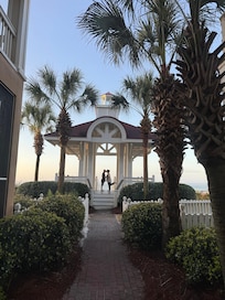 Gazebo on the beach path