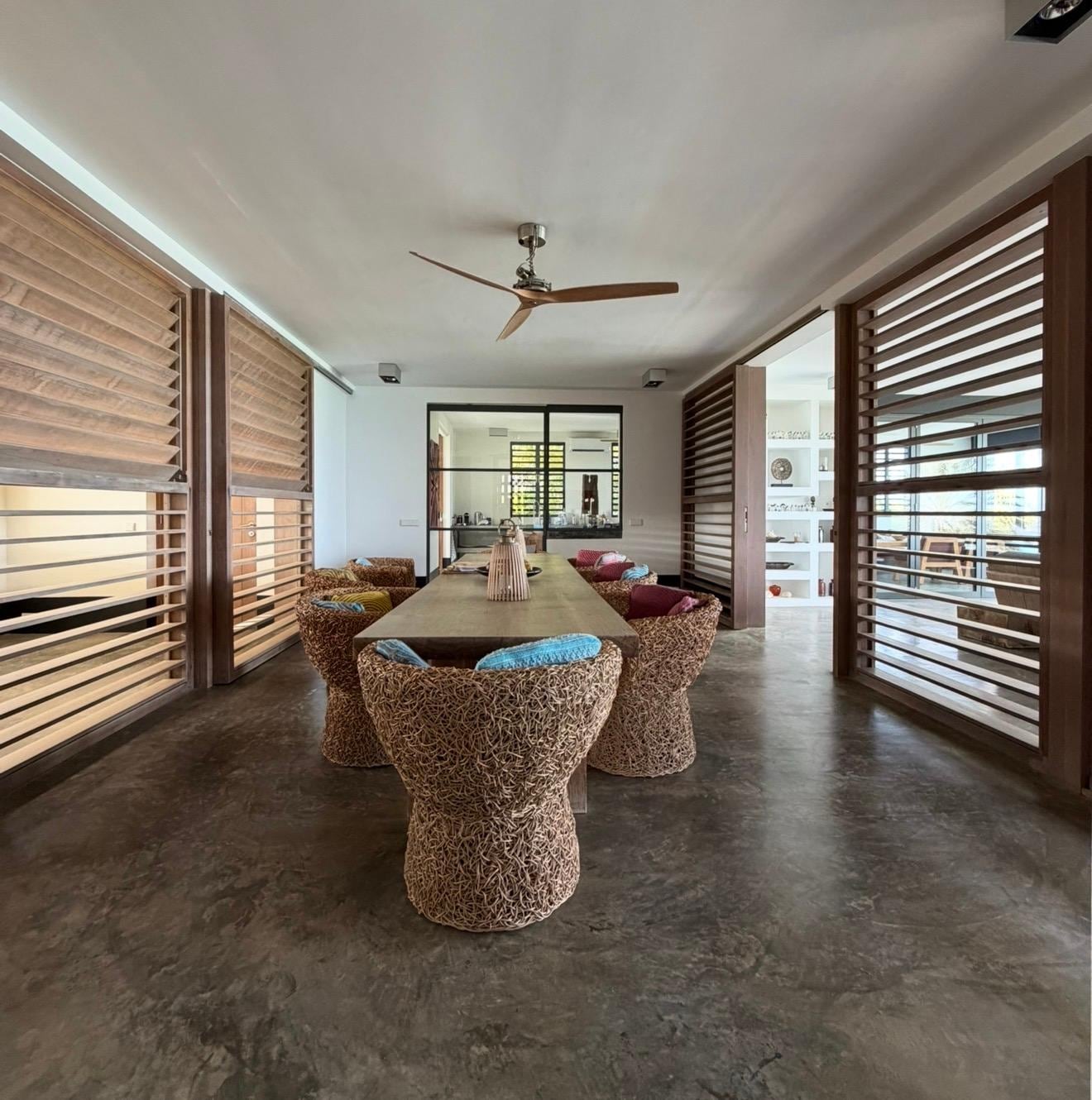 View from second dining room that has through draft when there’s a breeze 