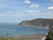 The view from our room, looking down to lynmouth