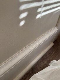 Dust caked on moldings