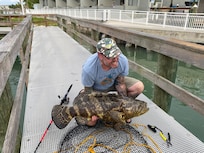 Goliath Grouper caught right on dock