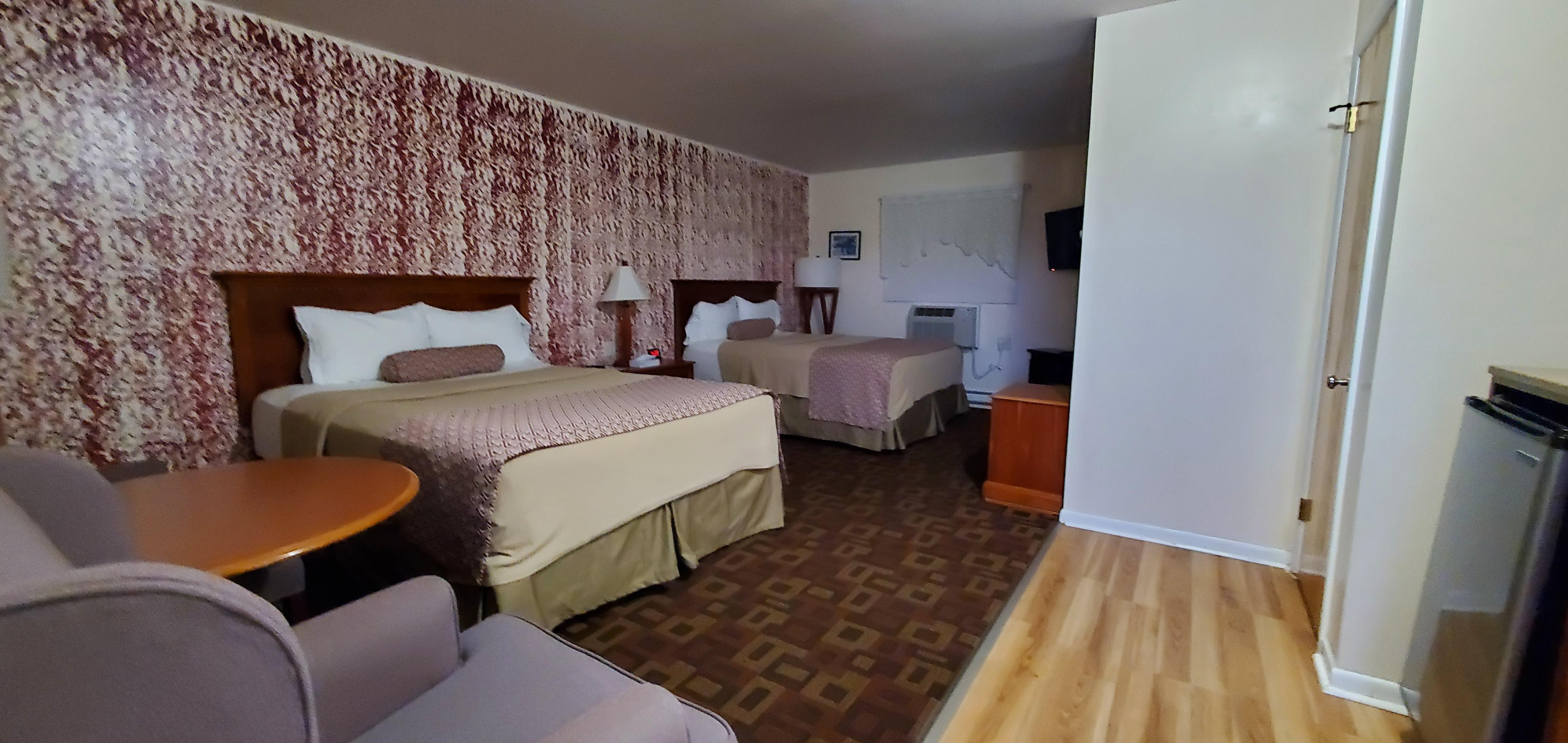 Spacious room was am appealing mix of modern and retro.