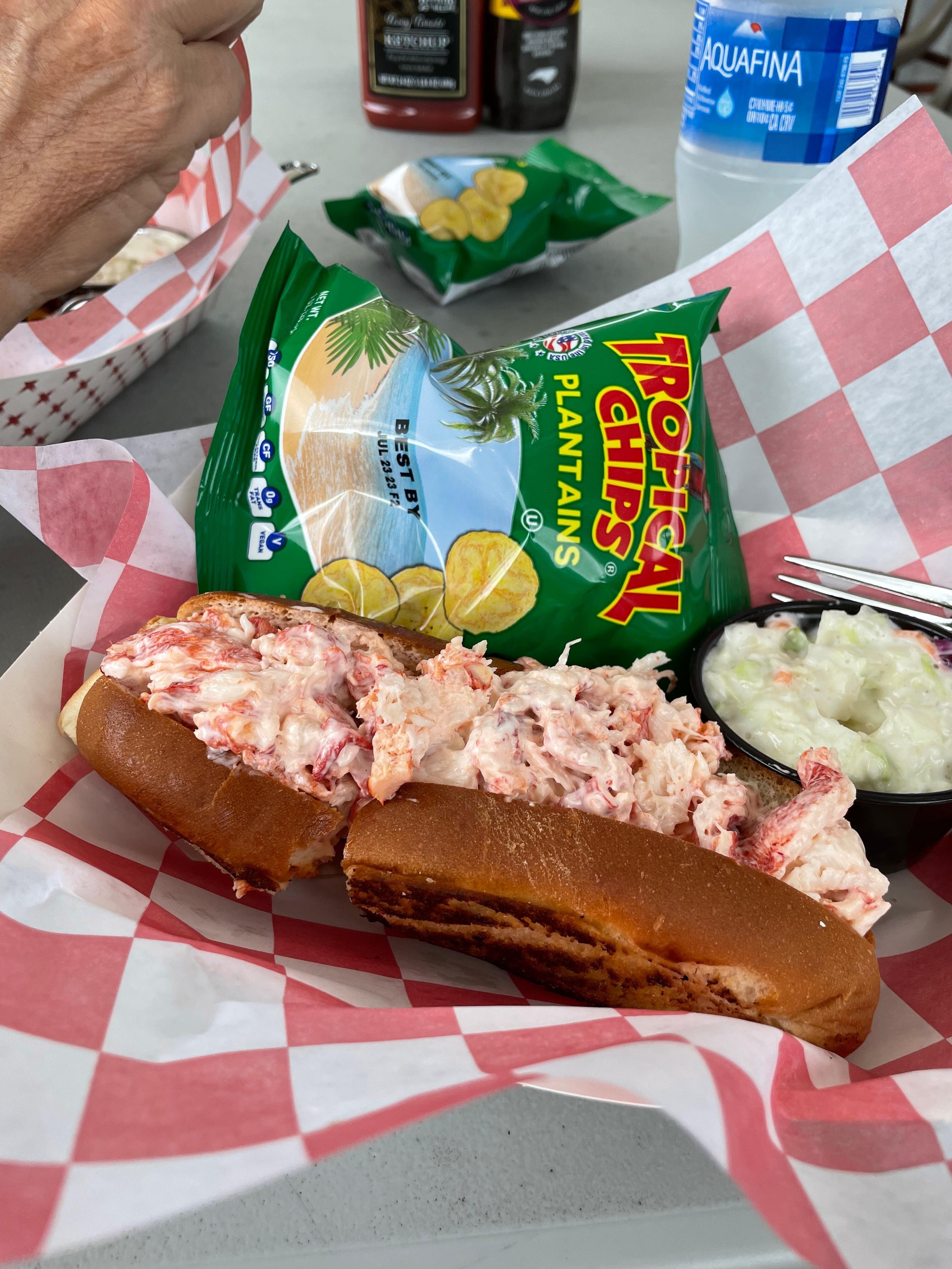 Eaton fish house lobster roll. Delish!