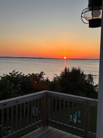 Serene morning from the balcony.