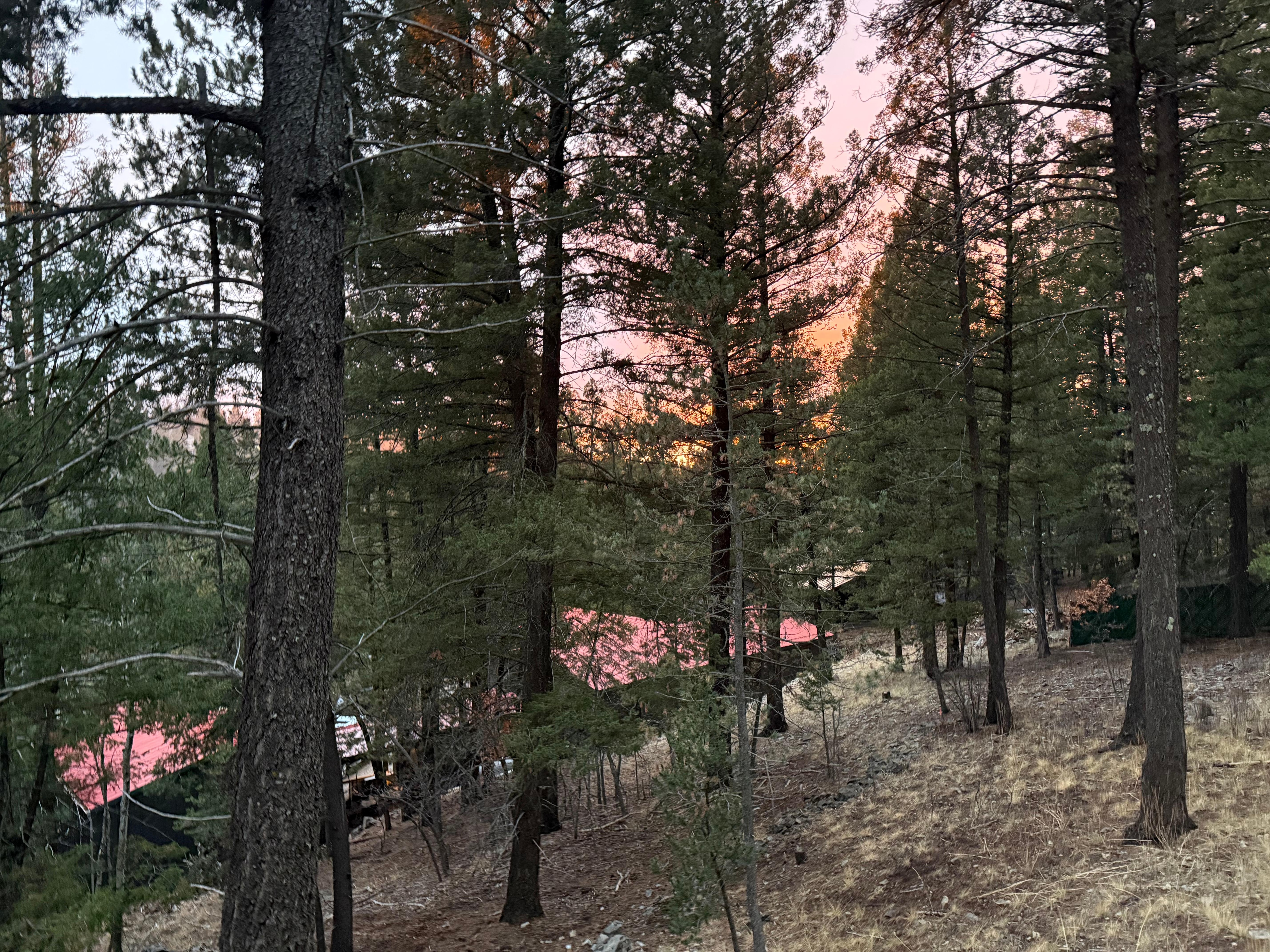 Sunset off of the back deck. 