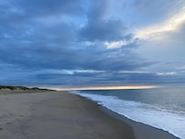 Storm clouds rolling in. On windy days we could hear the waves crashing from our bedroom.