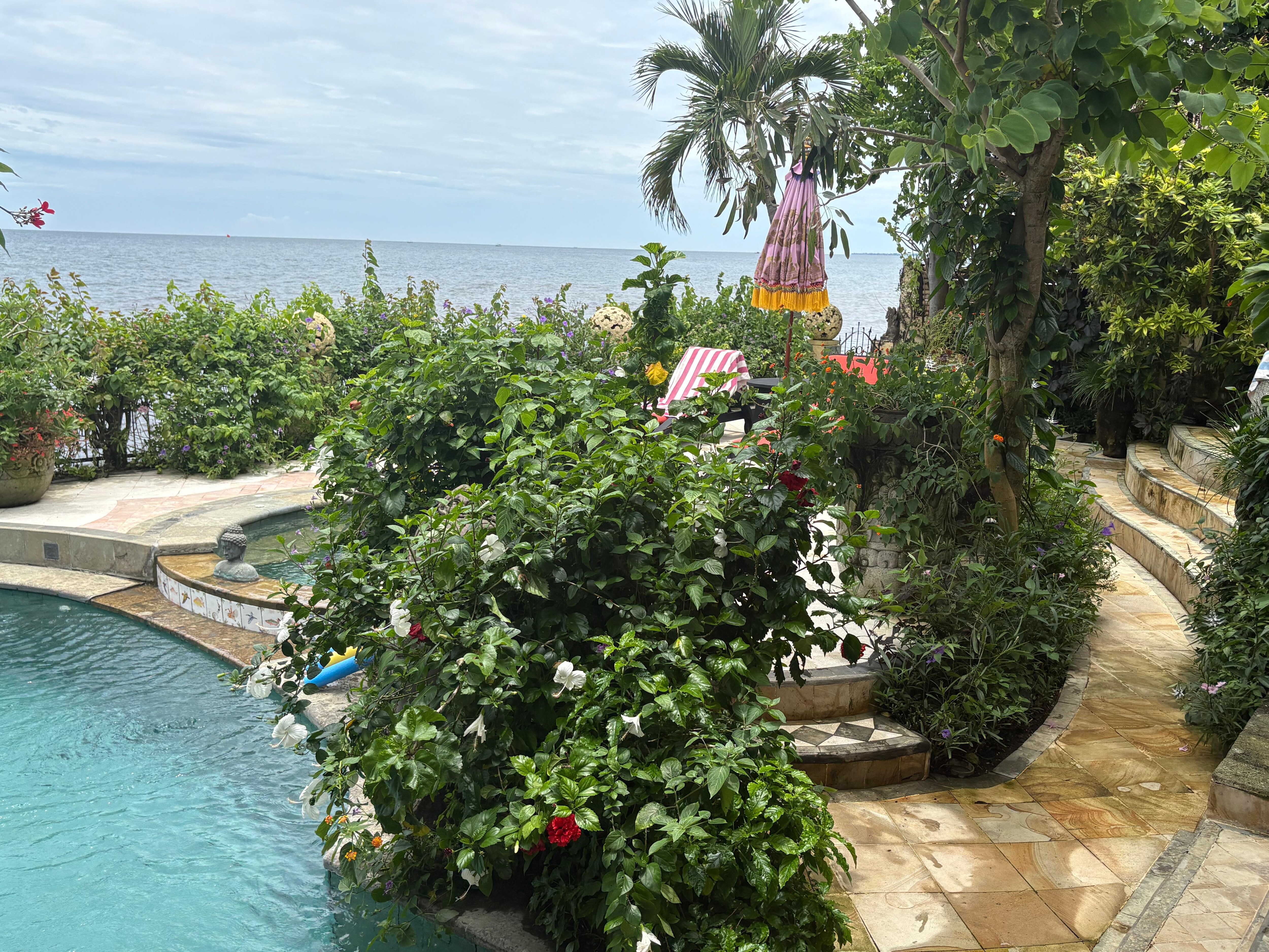 The pool with a view of the ocean