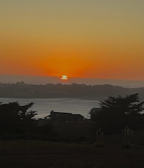 Taken from the backyard of the property.