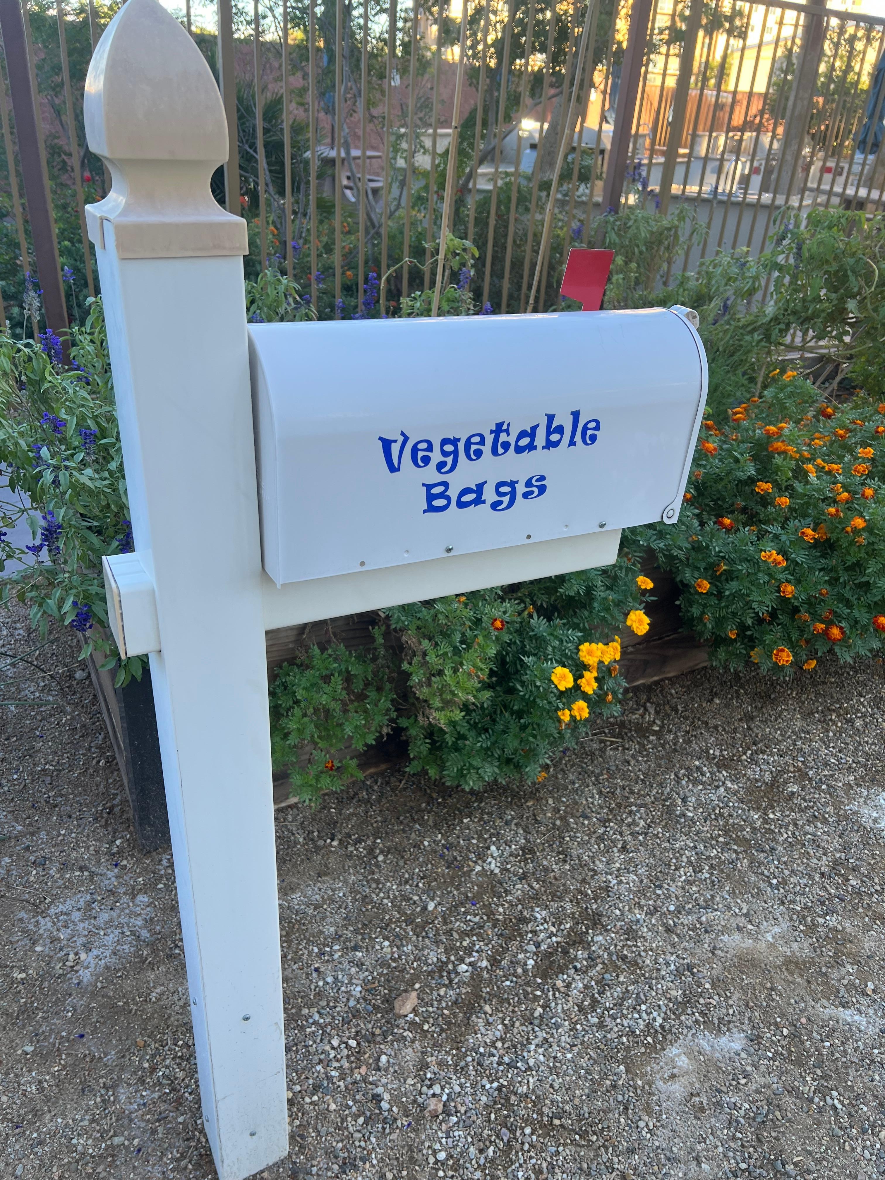 Bags for any items you pick at the herb garden 