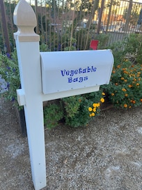 Bags for any items you pick at the herb garden