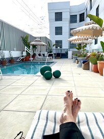 Relaxing pool area