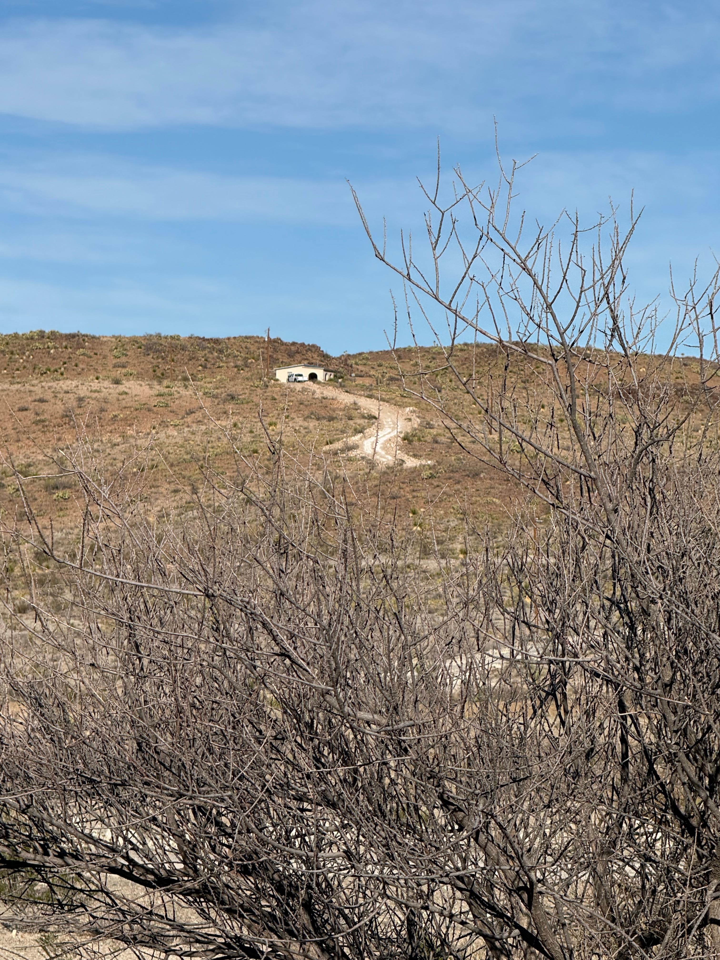 View from main house to Casita