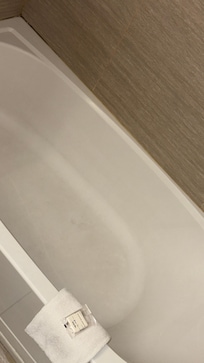 I was given the excuse that the bath was old but who would trust that?