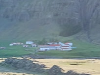 Ein Blick zurück zu unserem Guesthouse.