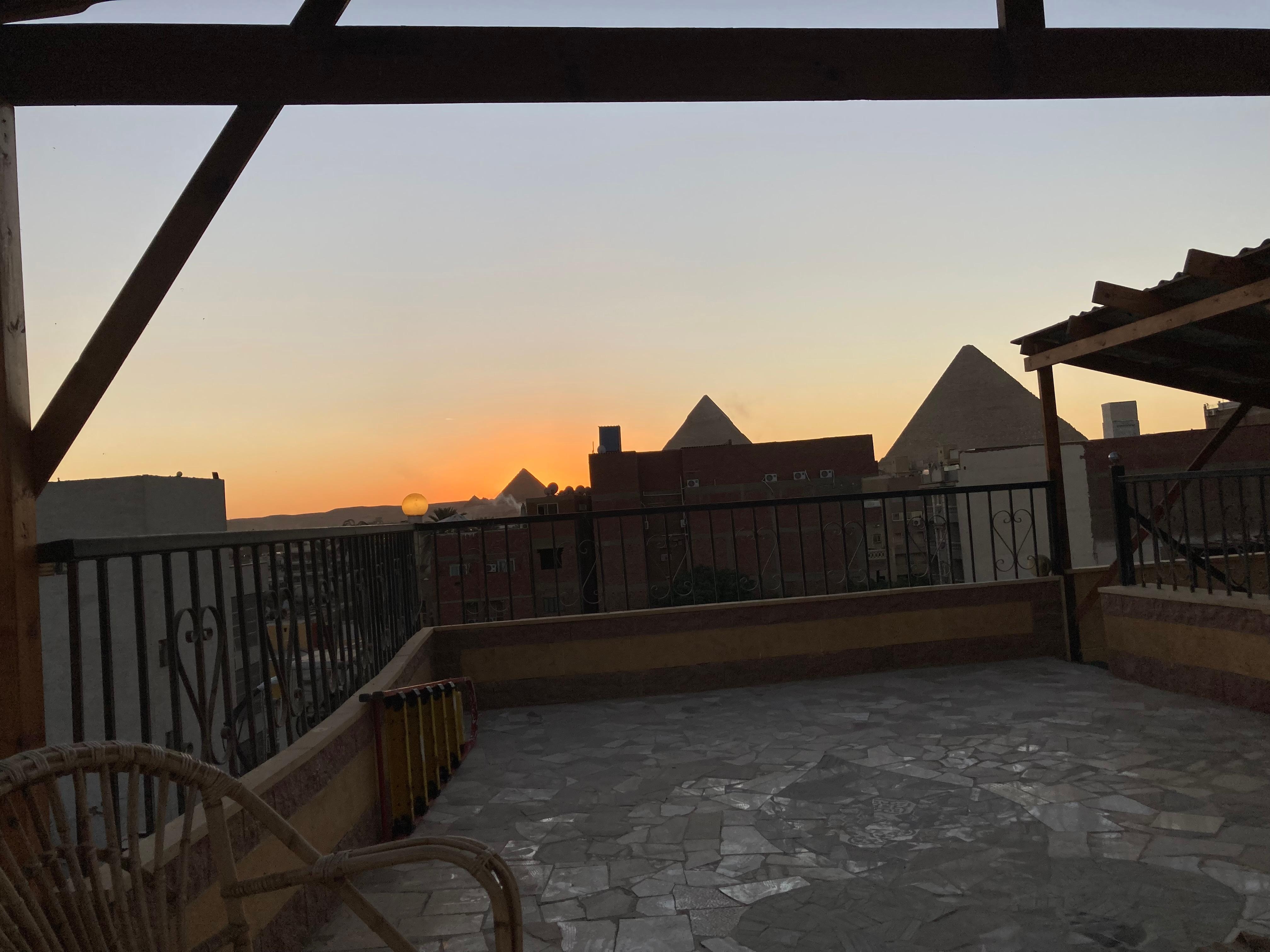 GizaPyramids, from the roof terrace