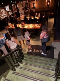 Descend into dining cave for dinner.