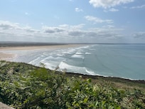 Saunton beach from cliff road