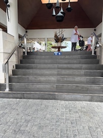 Stairs to lobby