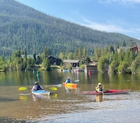 Kayaking on the lake