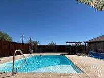 Poolside at the villa