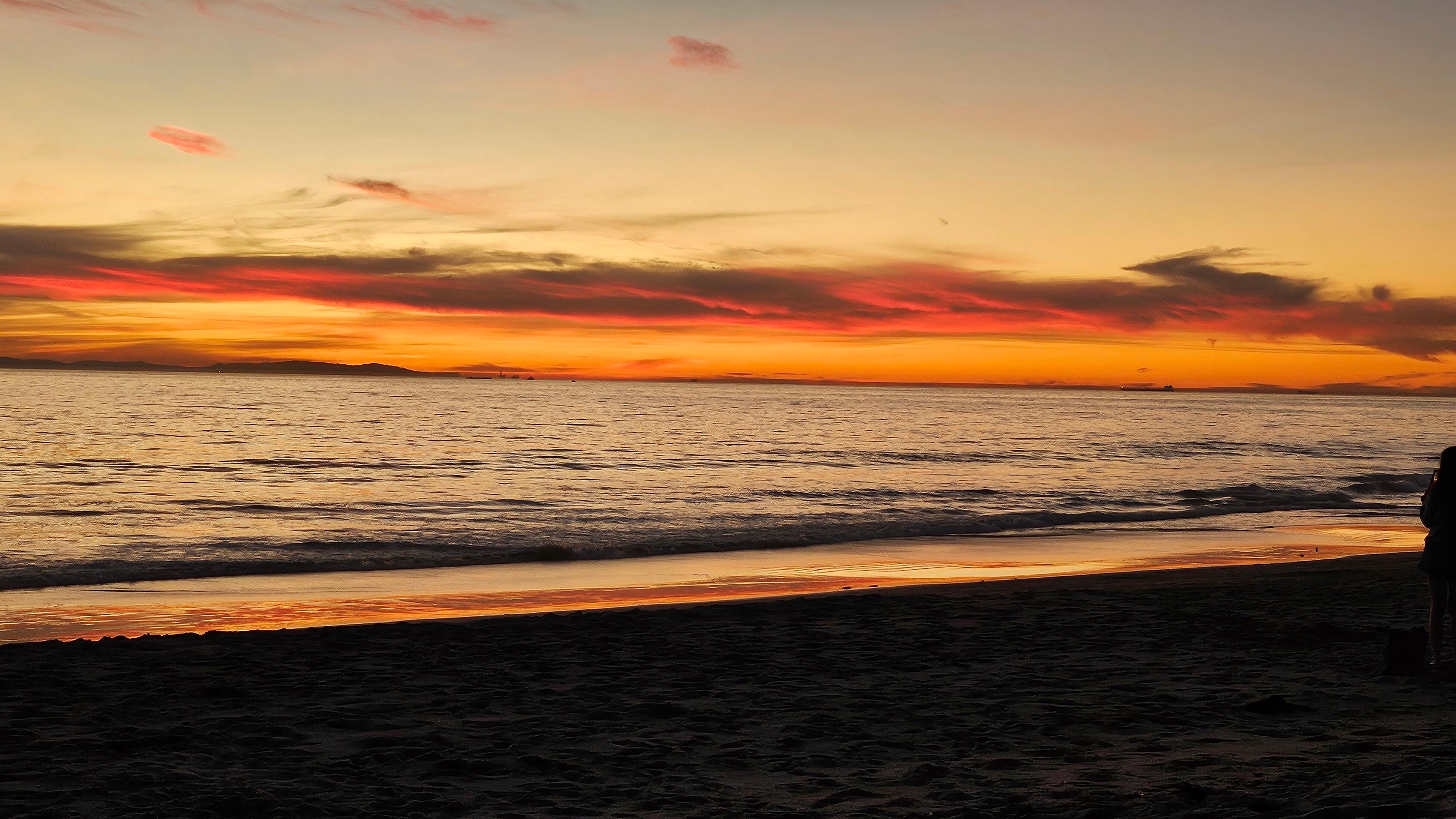 Sunset from the beach which was a 60 seconds walk to a great beach.