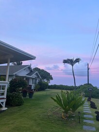 Sunset at the house.