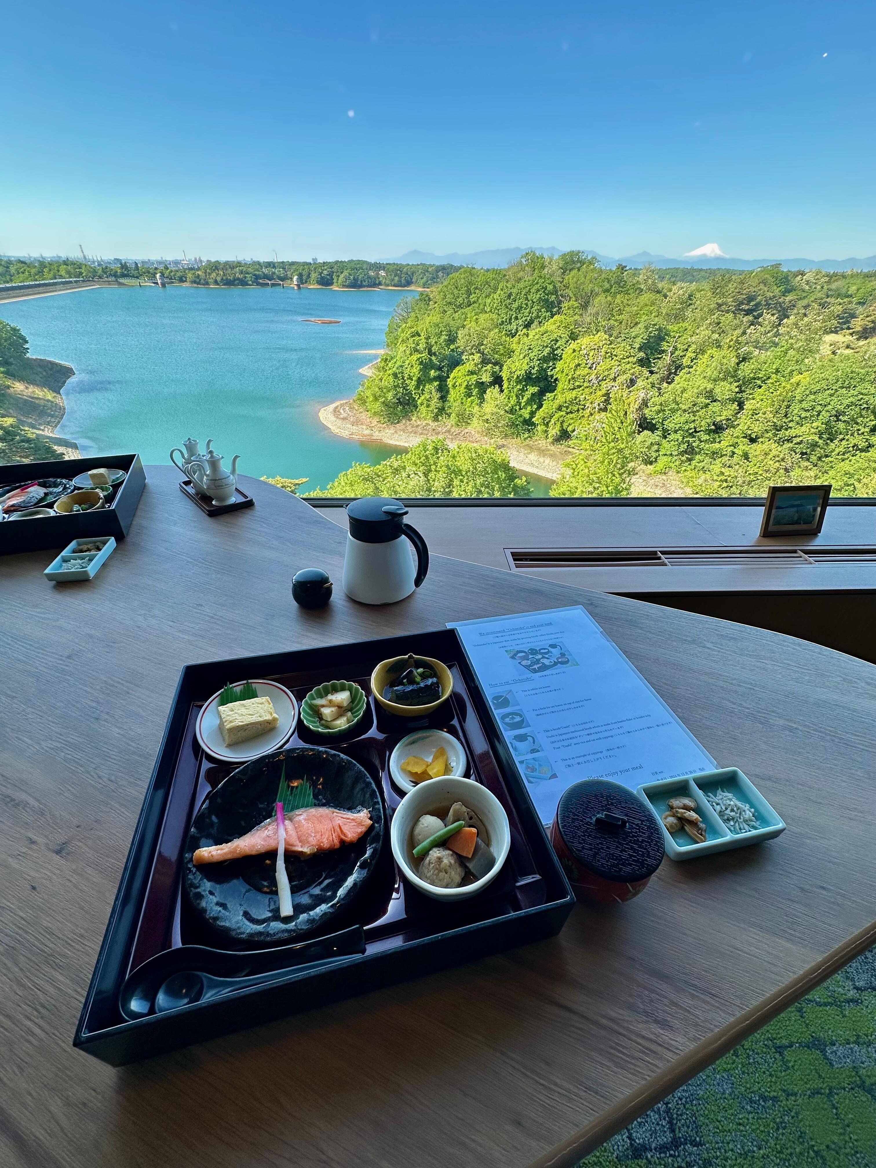 Kikusuitei breakfast view
