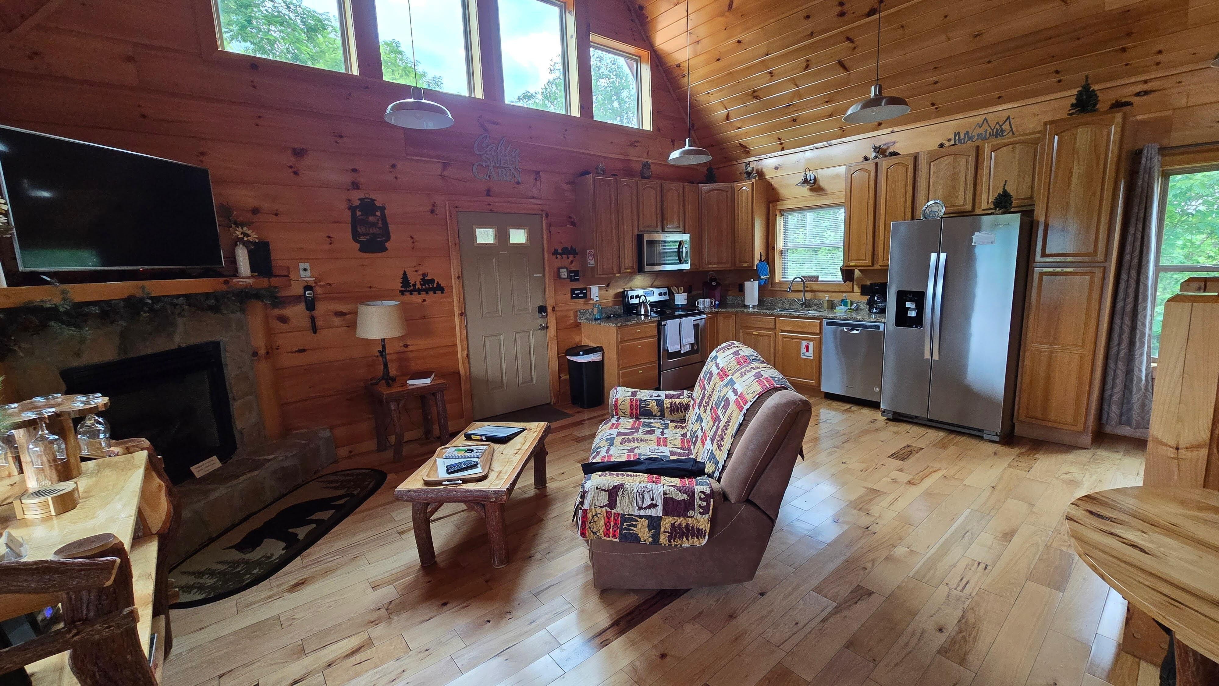 Interior is just as gorgeous and cozy as advertised.